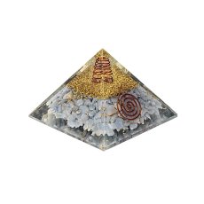 Orgonitová pyramida Andělská křídla- Angelit, energie klidu a ochrany