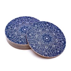 Podtácky sada- Mandala modrá
