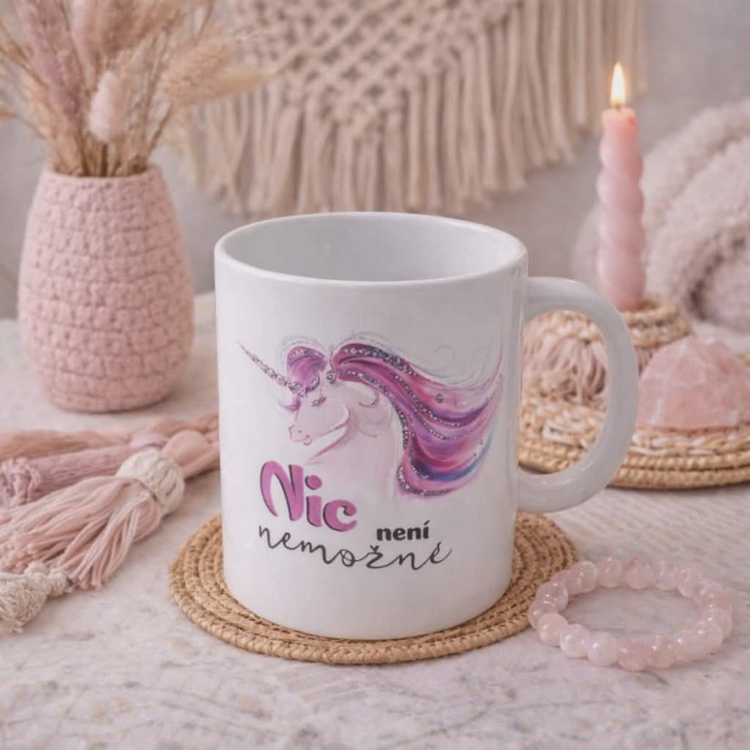 Keramický hrnek "Nic není nemožné -Jednorožec