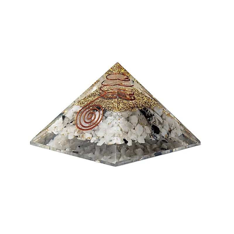 Pyramida orgonit Měsíc - Měsíční kámen, energie intuice a klidu