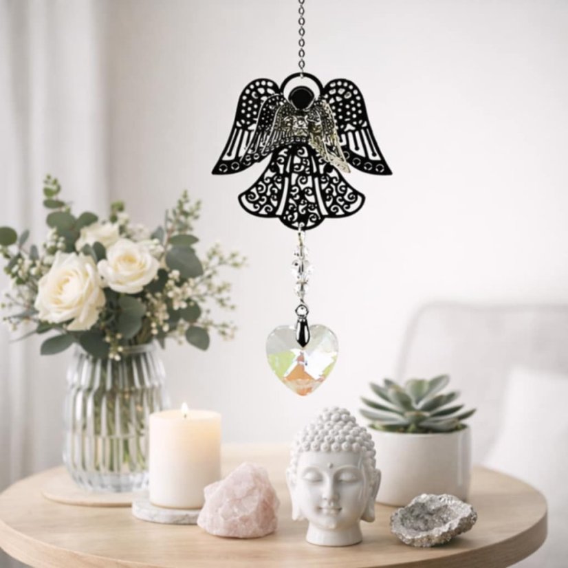 Feng Shui lapač sluneční energie - Andělské srdce