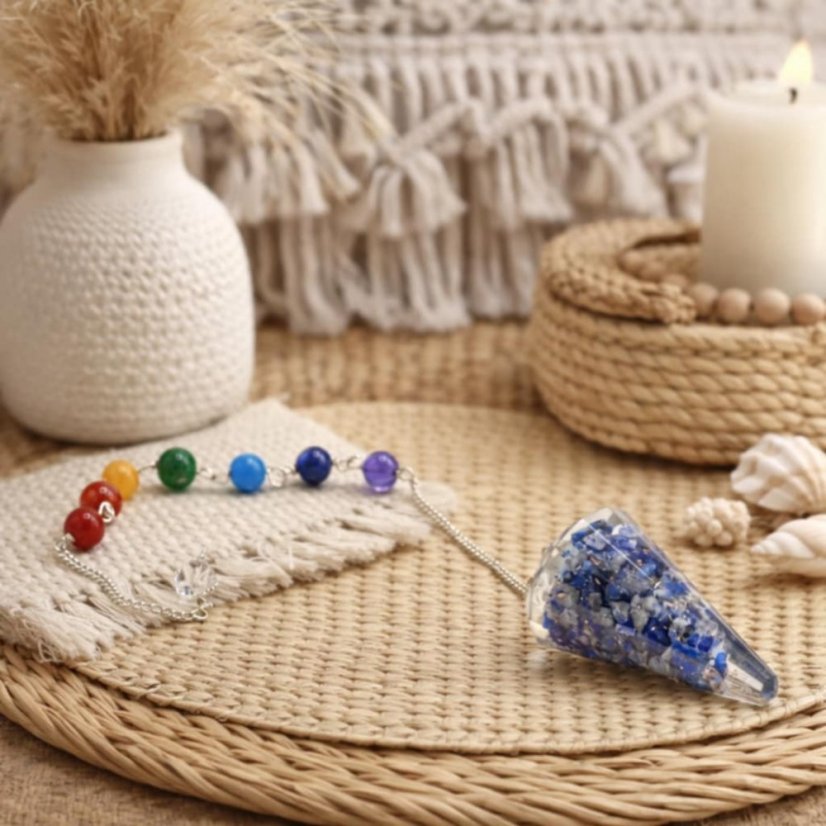 Orgonitové čakrové kyvadlo - Lapis