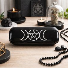Pouzdro na brýle s hadříkem - Trojměsíc a pentagram