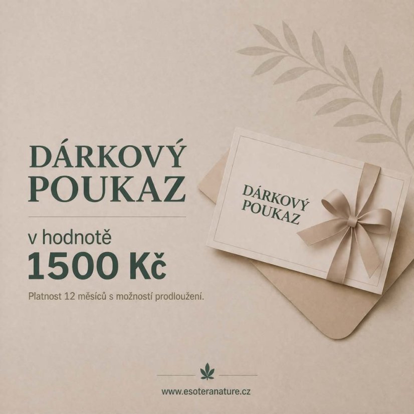 Dárkový poukaz 1500 Kč
