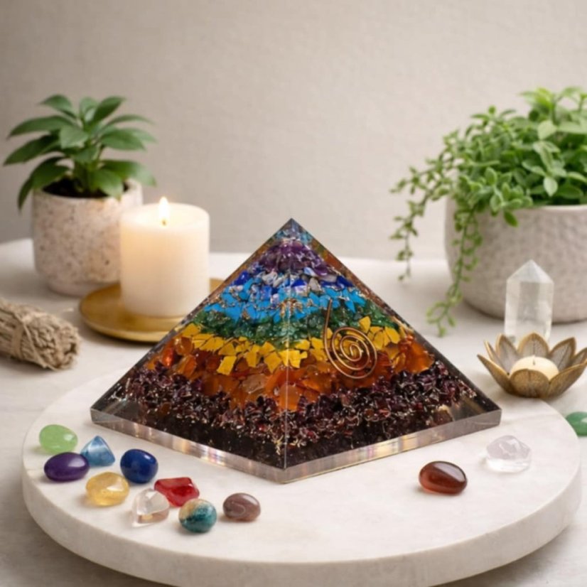 Pyramida orogonit 7 čaker -Energetická harmonizace