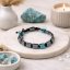 Náramek Hematit a Tyrkys -Shamballa