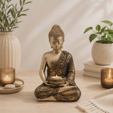 Svícen na čajovou svíčku - Thai Buddha