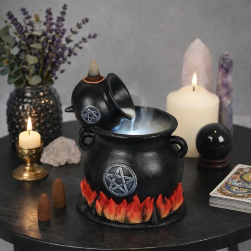 Fontána na tekoucí dým LED- Magický kotlík