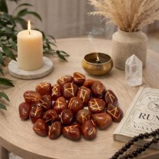 Runové kameny v sáčku - Červený Aventurin