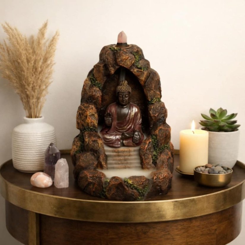 Fontána na tekoucí dým - Thajský Buddha