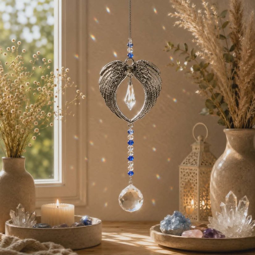 Feng Shui lapač sluneční energie - Andělská křídla