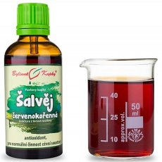 Šalvěj červenokořenná bylinné kapky