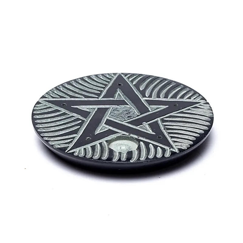 Stojánek na vonné tyčinky a kužele -Pentagram