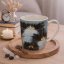 Hrnek porcelánový -Černobílá kočka v dárkové krabičce