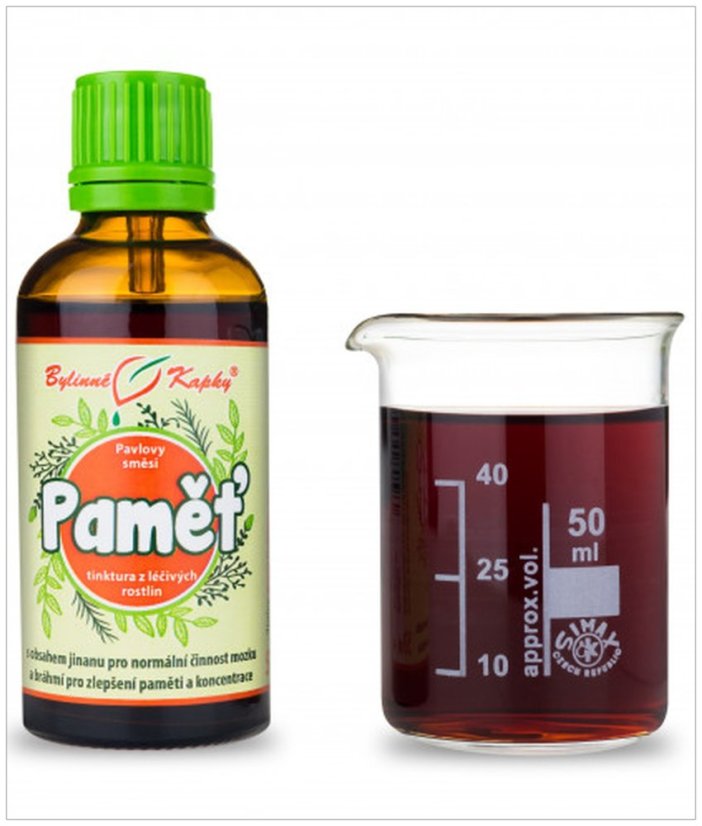 Paměť , bylinné kapky 50 ml