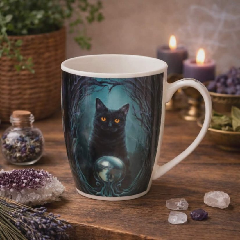 Porcelánový hrnek s Magickou kočkou v dárkové krabičce