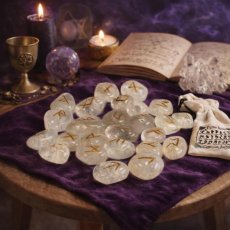 Runové kameny v sáčku - Křištál