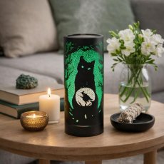 Aromalampa kovová USB LED - Čarodějnická kočka