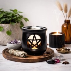 Pícka pentagram z černého mastku