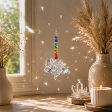 Feng Shui lapač sluneční energie čakrový- Křišťálový lotos
