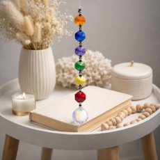 Feng Shui čakrový lapač sluneční energie -Křišťálová koule Aurora