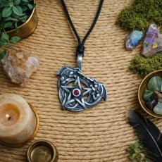 Amulet ochranný -Draci s Pentagramem