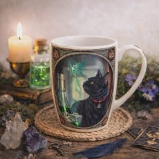 Porcelánový hrnek - Kočka s vílou v dárkové krabičce
