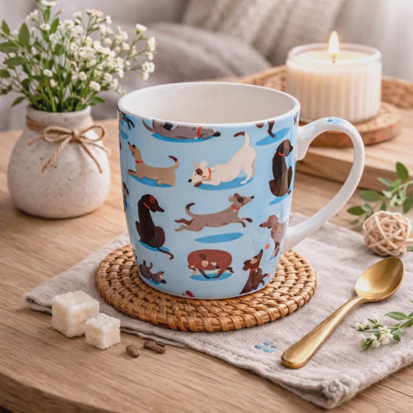 Hrnek porcelánový - Psí svět
