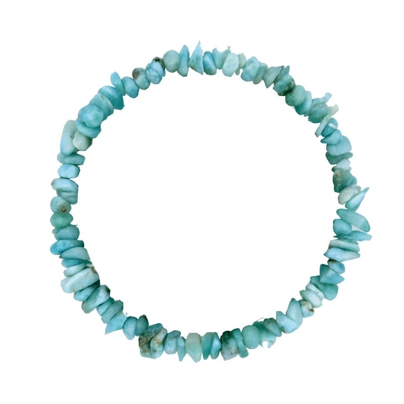 Náramek sekaný - Larimar