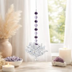 Feng Shui lapač sluneční energie - Křišťálový lotos