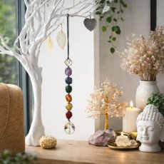 Feng Shui čakrový závěs z drahokamů -Strorm života