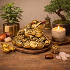 Feng Shui žába zlatá – Soška bohatství a prosperity